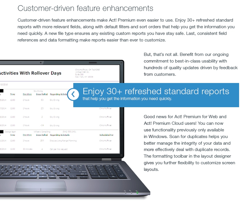 Act! v19 Feature Enhancements